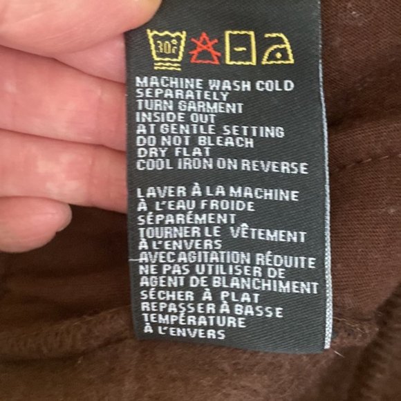 Brunette The Label “Redhead” Chocolate Brown The Label Crew Sweatpants Size S/M - Picture 9 of 9